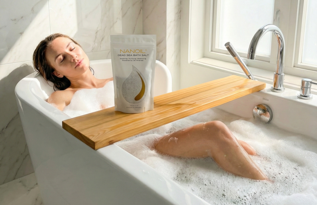 nanoil Αλάτι μπάνιου από τη Νεκρά Θάλασσα